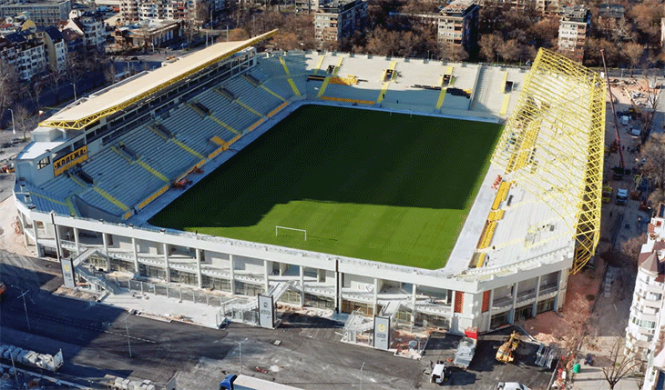 След близо 10 години от началото на реконструкцията новият стадион „Христо Ботев“ в Пловдив трябва да е готов до дни