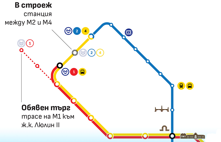 Обявиха поръчка за изграждането на предвидените две нови метростанции в столичния "Люлин"